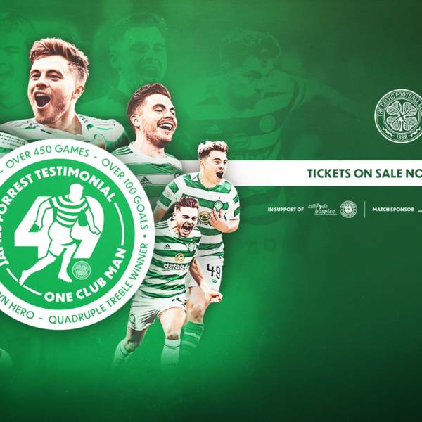 James Forrest Testimonial Match | Buy tickets online & print at home