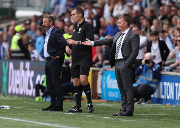 Brendan Rodgers reacts as Celtic crash out of cup in Kilmarnock