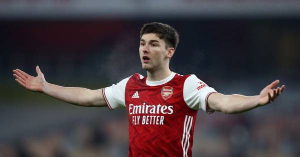 Kieran Tierney Arsenal snub gets fan reaction treatment as Celtic hero told ‘rise up’ after Tomiyasu red