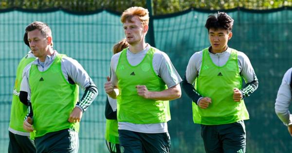 Celtic training in pictures as Brendan Rodgers all smiles, Liam Scales ready, Joe Hart puts in graft