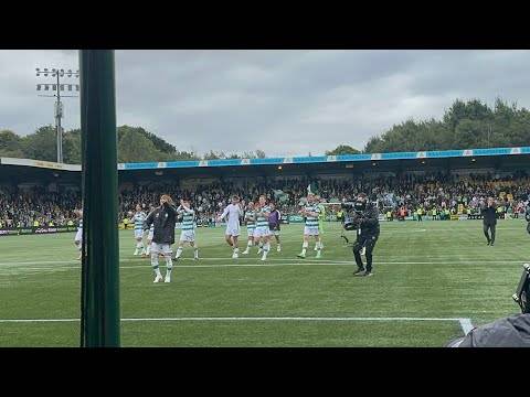 Celtic Fans Celebrating after Getting the 3 Points Livingston V Celtic 0-3!!!