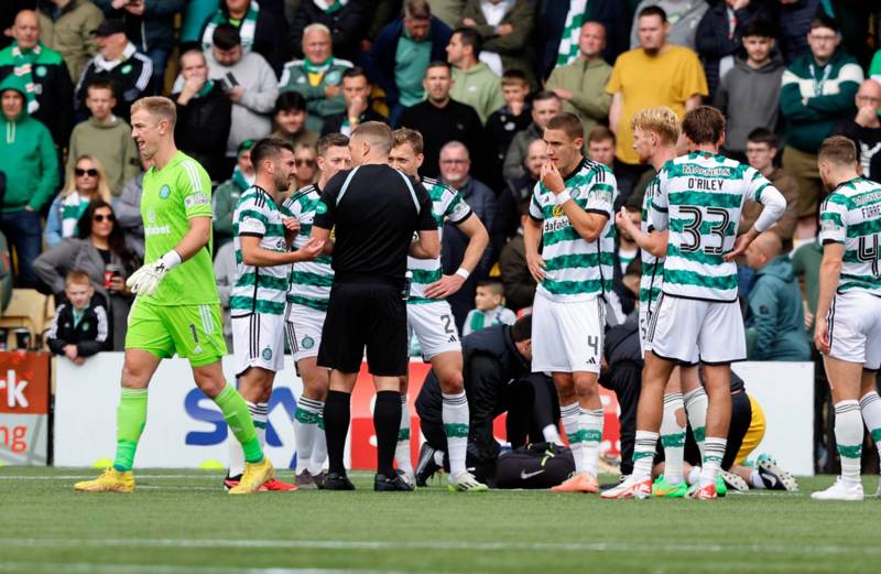 Celtic overcome Joe Hart red card to beat Livingston