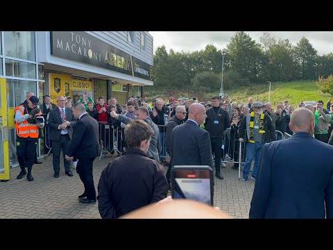 Celtic Team Bus Arriving Before the Livingston V Celtic Game!!!