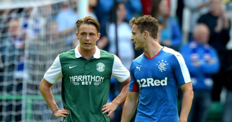 What Andy Halliday told Scott Allan in Hibs vs Rangers clash before shock Celtic transfer