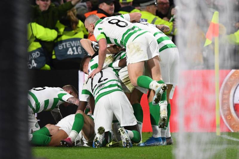 Photo: Green Brigade make city centre statement ahead of Champions League clash