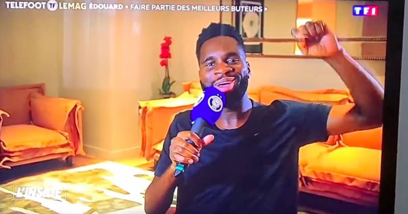 Odsonne Edouard belts out Celtic fans’ Stone Roses chant during hilarious live TV interview