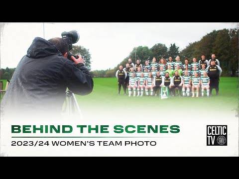 The Ghirls brave the elements for Celtic FC Women’s 2023/24 Team Photoshoot! 🍀📸