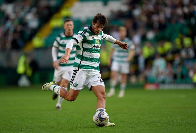 Video: Scarcely-used Celtic midfielder’s tidy finish on international duty