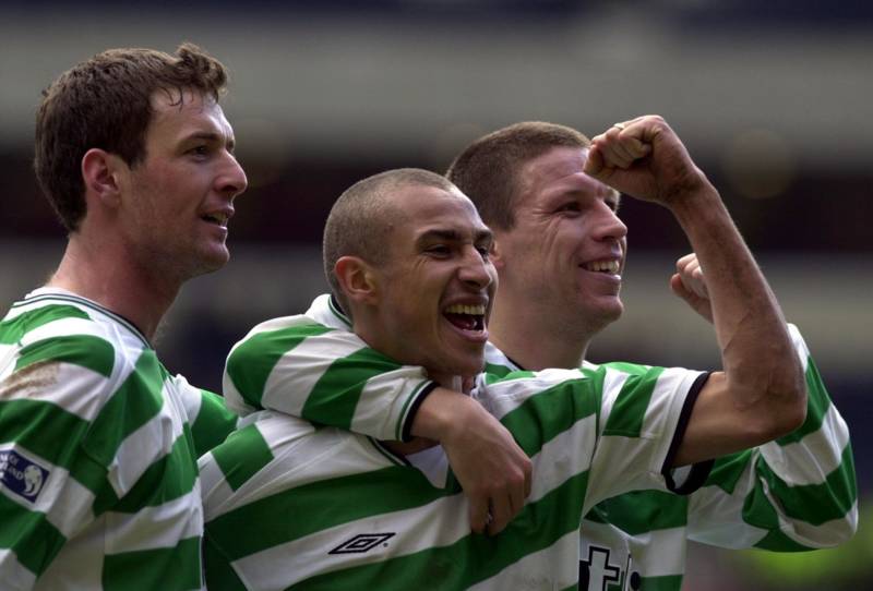 Photo: Former Celtic heroes Chris Sutton and Henrik Larsson meet in London