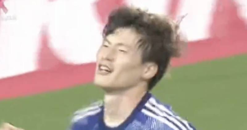 Watch Kyogo Furuhashi’s goal for Japan as Celtic pal Reo Hatate handed new international role