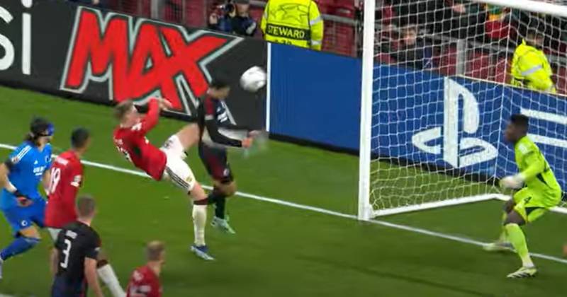 Ex-Celtic star Moi Elyounoussi involved in last-gasp Man Utd drama as Jordan Larsson penalty saved