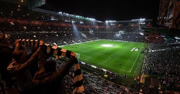 Picture – Green Brigade Set Up Last Minute Palestine Display Inside Celtic Park