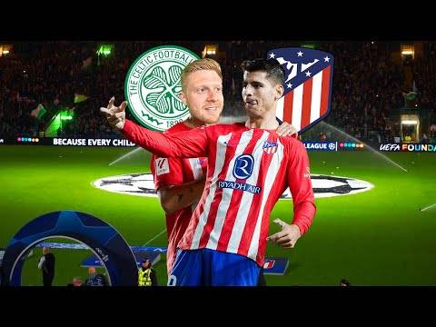 I joined ATLETICO MADRID in the CHAMPIONS LEAGUE at CELTIC PARK