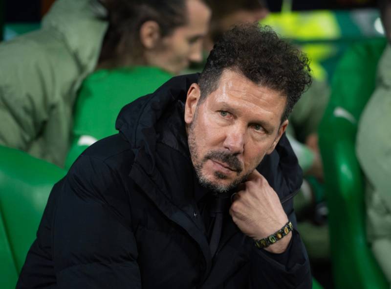 Diego Simeone makes it clear what he thinks of Celtic