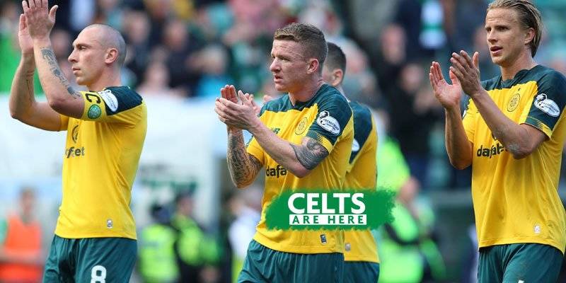 Image: Three Ex-Celts Reunited At Hampden Semi-Final