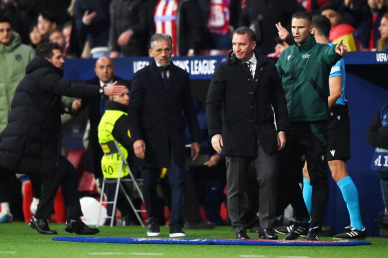 ‘There’s no doubt’: Brendan Rodgers makes claim about the referee in Celtic’s game last night