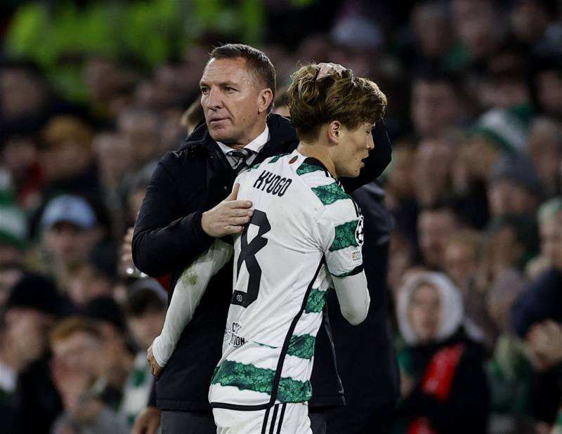 Nasty- Brendan Rodgers reacts to Kyogo Furuhashi clash