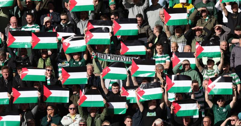 Celtic fined by UEFA for displaying Palestine flags