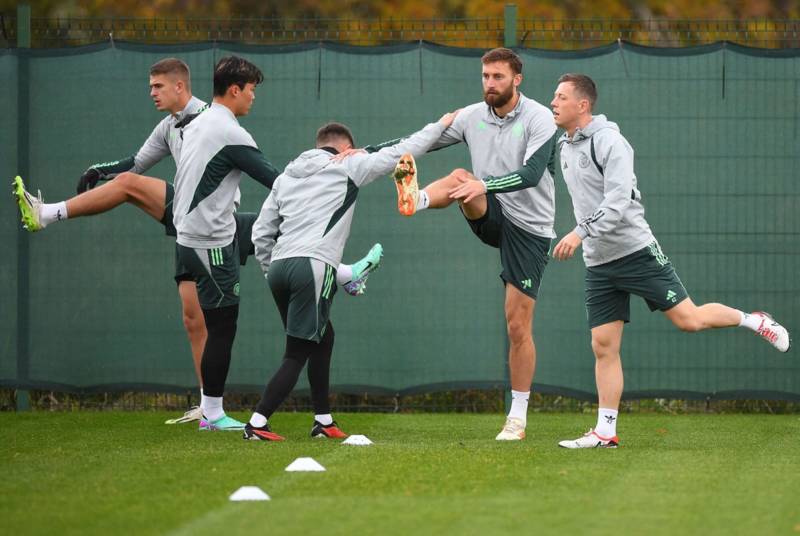 Celtic player pictured at Lennoxtown in injury boost