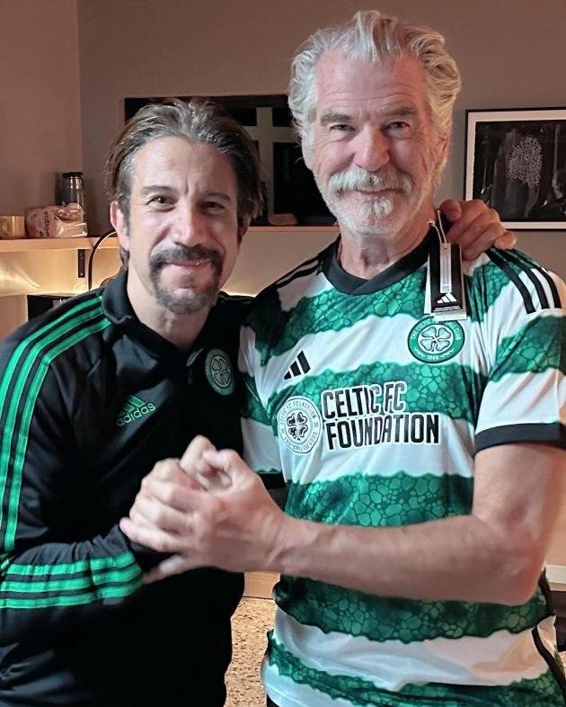 Photo: James Bond actor poses in custom 007 Celtic top