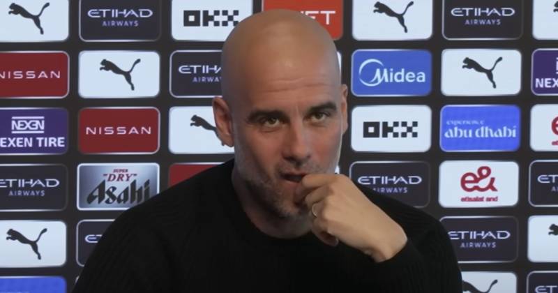 Pep Guardiola namechecks Celtic as Man City boss gears up for Ange Postecoglou Tottenham face-off