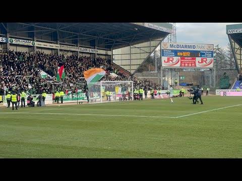 Celtic Fans Celebrating with Matt O’Riley after Getting the 3 Points Against St Johnstone!!!