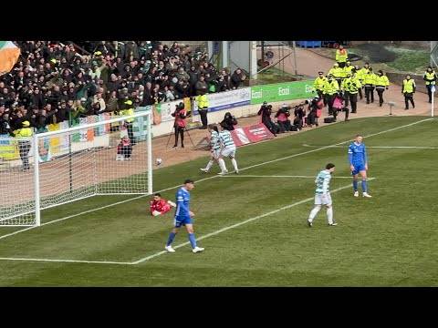 CRAZY SCENE!!! CAL MAC GOAL FAN CELEBRATION (ST JOHNSTONE – CELTIC) 1-3!!!