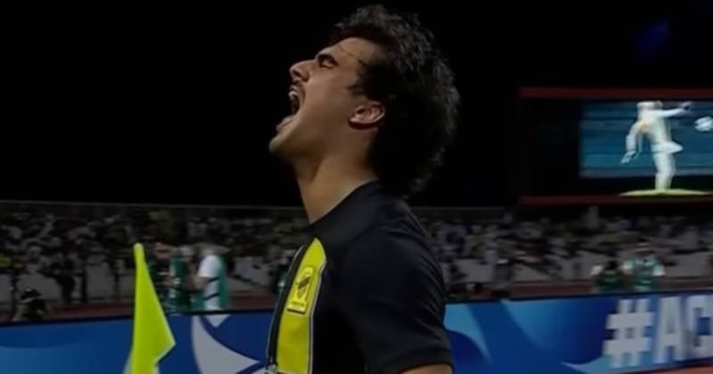 Watch ex-Celtic star Jota net and celebrate AFC Champions League winner for Al-Ittihad