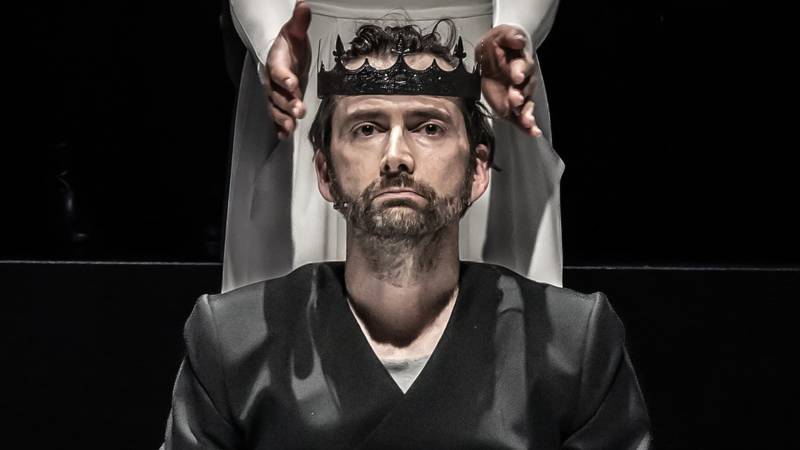 This production of Macbeth has oodles of atmosphere, writes PATRICK MARMION. All hail David Tennant, Thane of Covent Garden (pity about the headphones though)