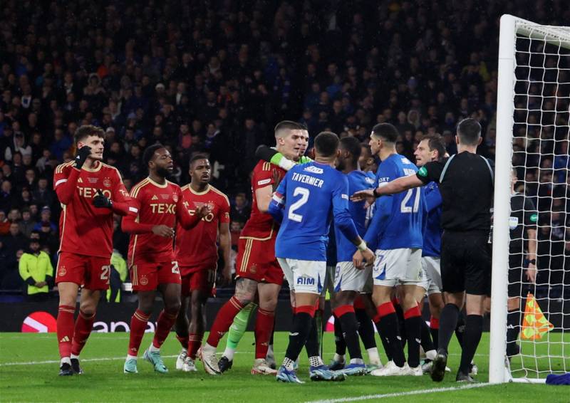 Watch as Jack Butland wipes out Duk as Aberdeen push for stoppage time equaliser at Hampden