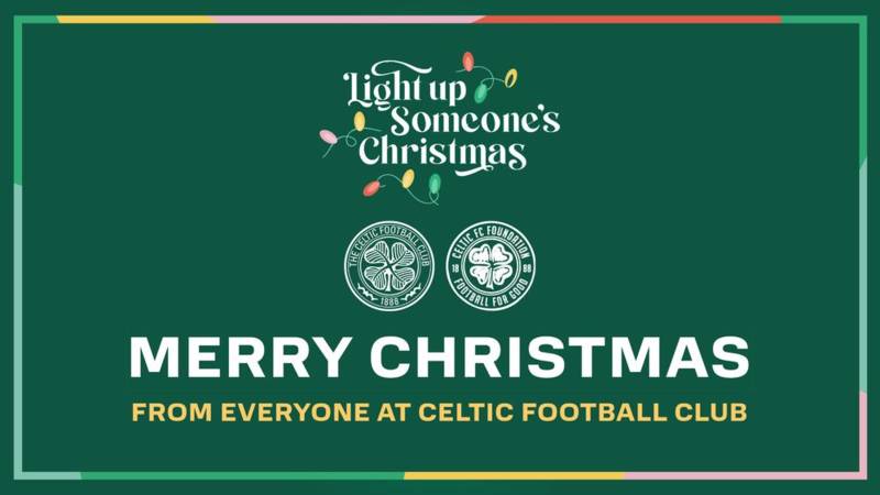 Merry Christmas from everyone at Celtic Football Club