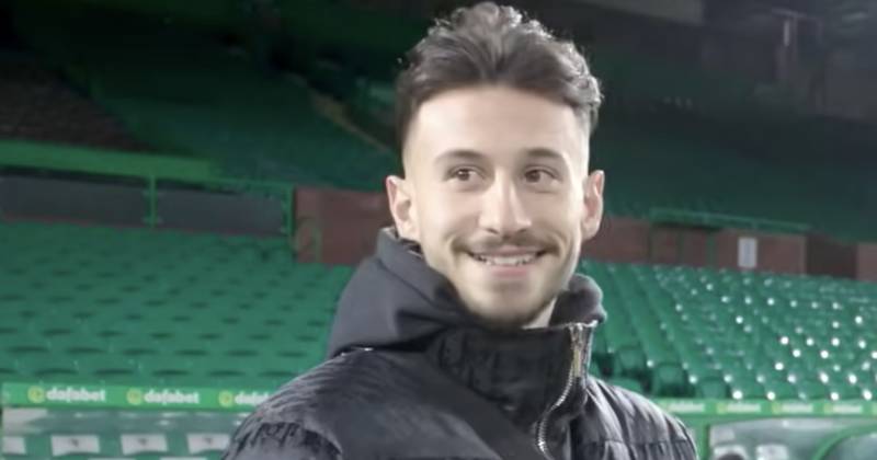 Nicolas Kuhn sends Celtic fans giddy as speechless winger rubs his hands with glee over major club perk