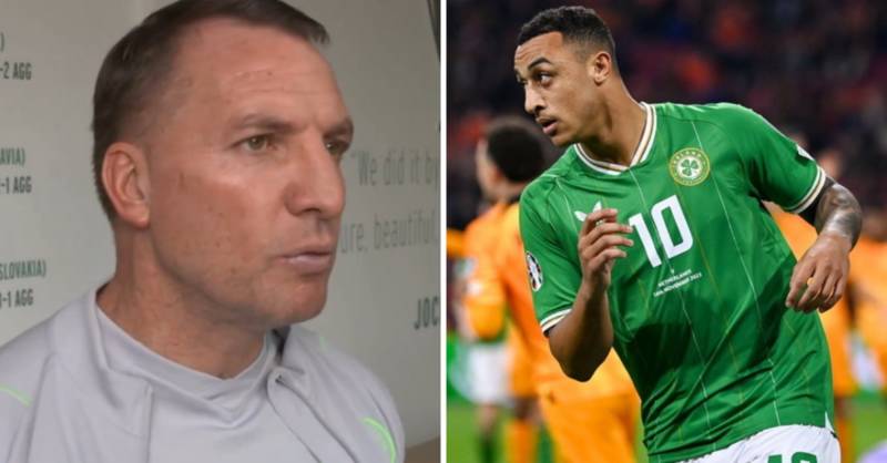 Brendan Rodgers Defends Signing Of Ireland Striker After Celtic Fan Backlash