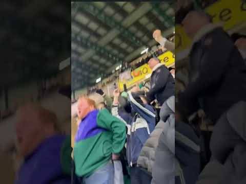 Celtic fans go wild @ Idah Penalty