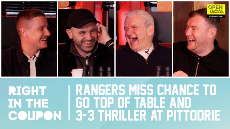 RANGERS MISS CHANCE TO GO TOP OF TABLE + 3-3 THRILLER AT PITTODRIE | Right In The Coupon