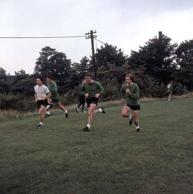 Exclusive Photos – Celtic training session at Barrowfield from August 1975