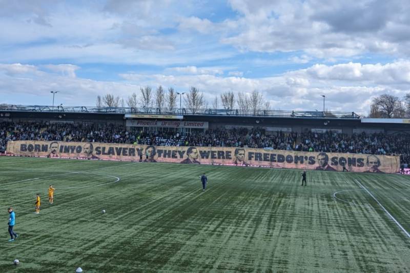 The Green Brigade unveil huge display at Celtic match