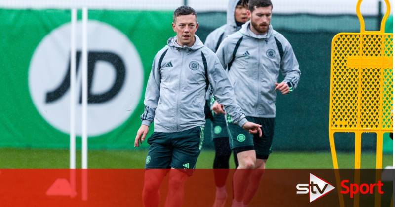 Celtic captain Callum McGregor trains with squad ahead of Rangers clash at Ibrox