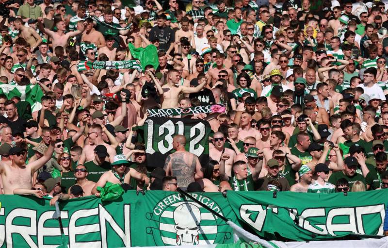 Rodgers, Hart and McGregor salute the Green Brigade for Ibrox send off