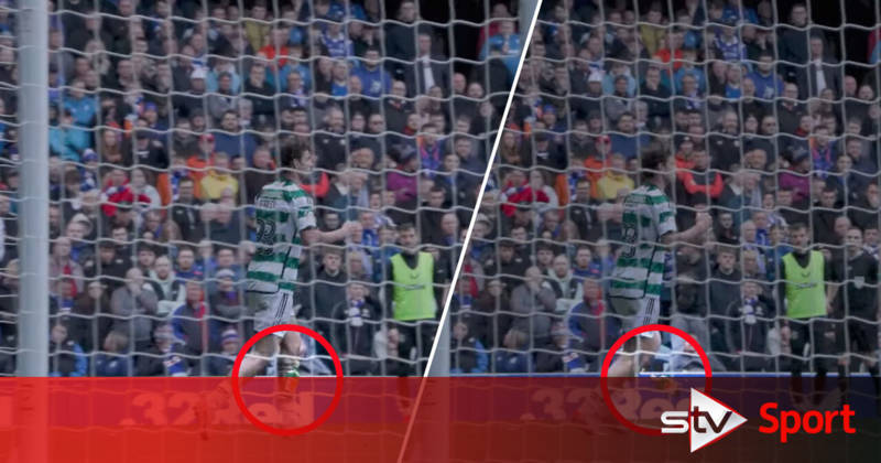 Glass bottle thrown at Celtic player during O** F*** at Ibrox as missiles prompt police complaint