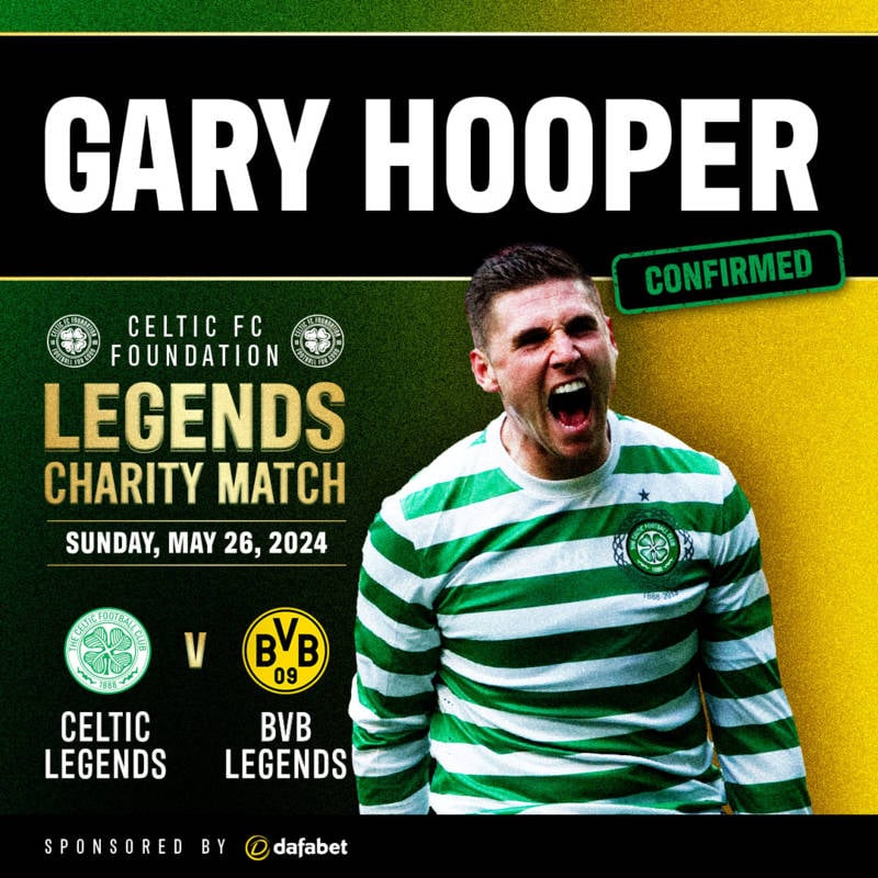 Gary Hooper: I can’t wait to pull on the Hoops at Paradise again for Legends Charity Match