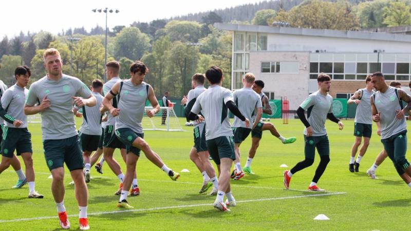 Training Gallery: Celtic v Rangers