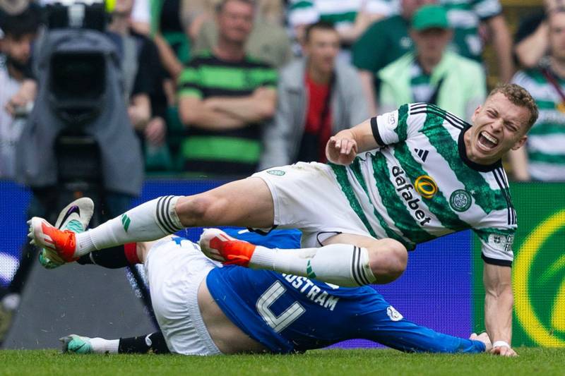 Celtic defender Alistair Johnston reveals foul left 11 stud marks