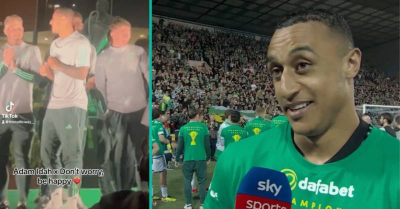 Adam Idah Definitely Made The Most Of Last Night's Celtic Title Celebrations