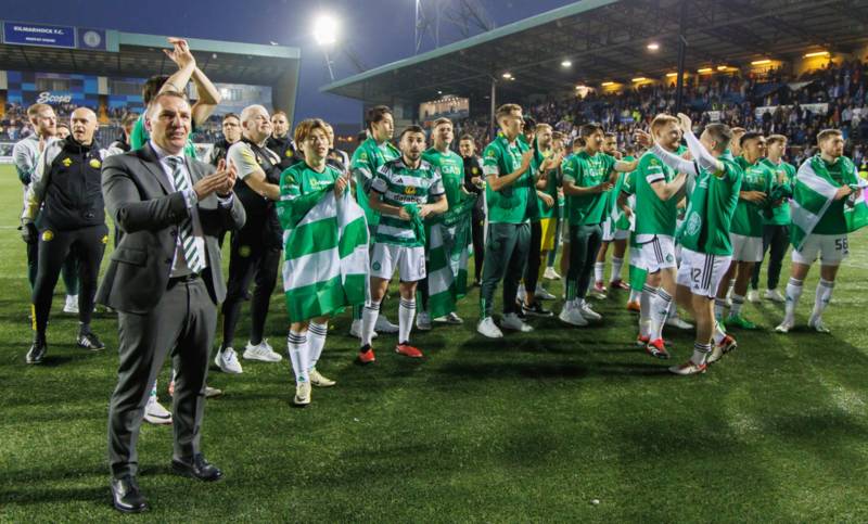 Brendan Rodgers responds to Celtic fans singing his name at Rugby Park as Bhoys became champions