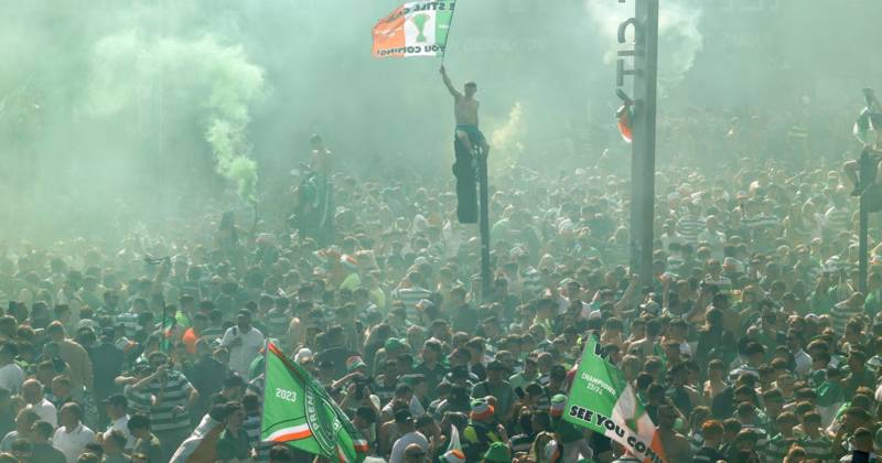 Celtic fans party in Merchant City – In pictures