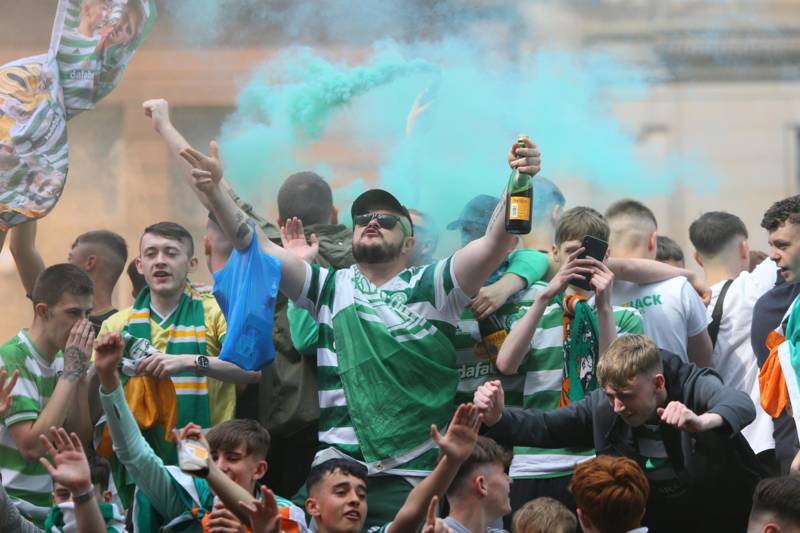 Celtic fans urged to celebrate respectfully in Glasgow’s Trongate