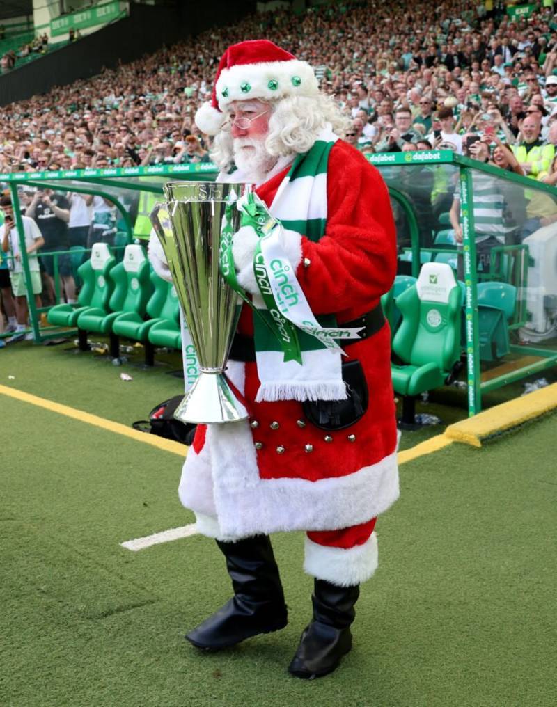 Celtic Pay Tribute To Santa Claus With Trophy Presentation