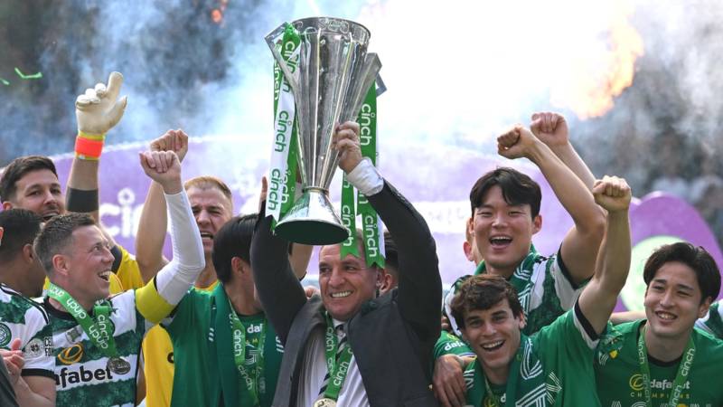 Celtic player refused to hold trophy during celebrations