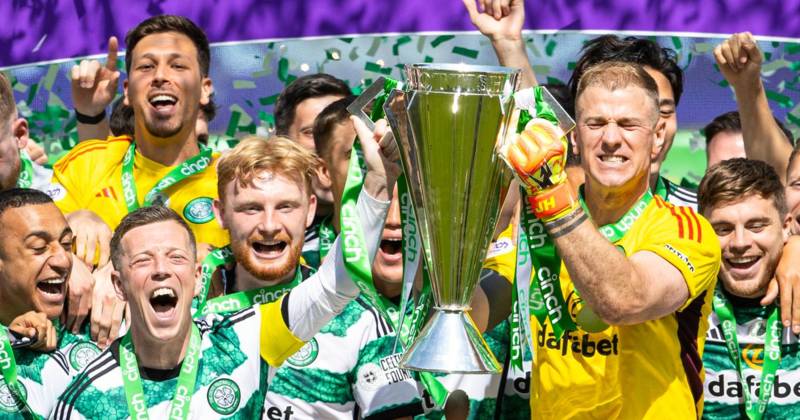 Celtic title party in pictures as Joe Hart gets Green Brigade treatment and Santa gets redemption